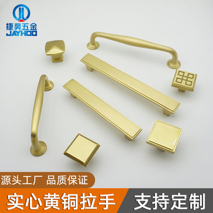 Gold single hole copper handle