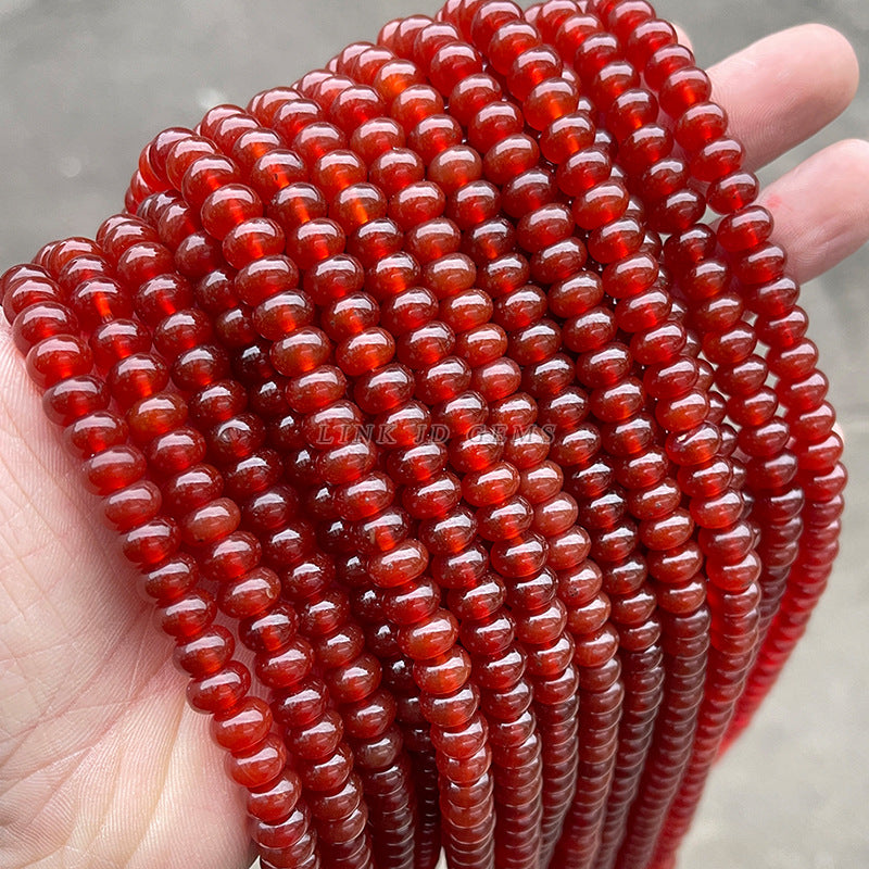 6/8Mm natural agate abacus beads loose beads