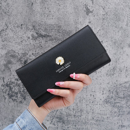 Women's long zipper wallet