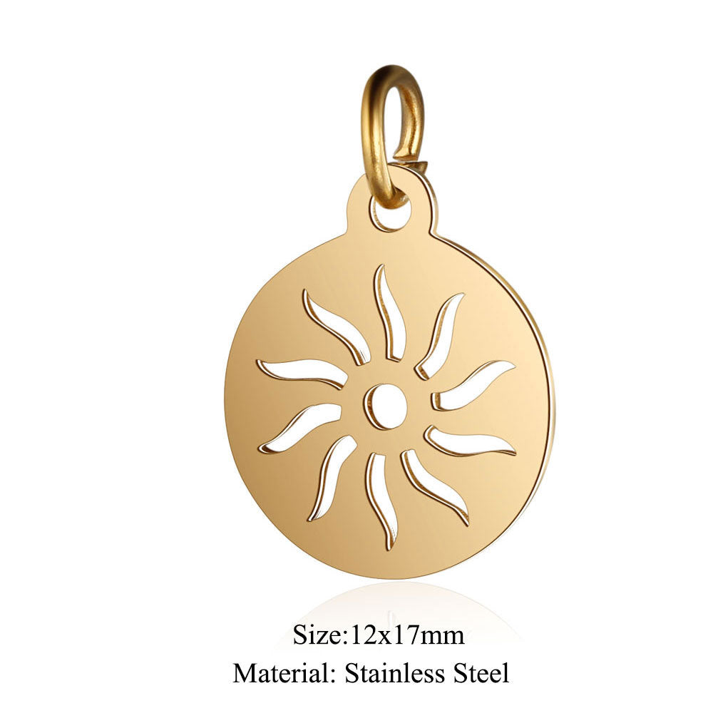 5 pcs/pack Yoga Lotus Sun Pendant