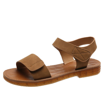 Cow tendon sole sandals flats