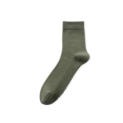 Calcetines antiolor de algodón de malla para hombre de primavera-otoño-verano 