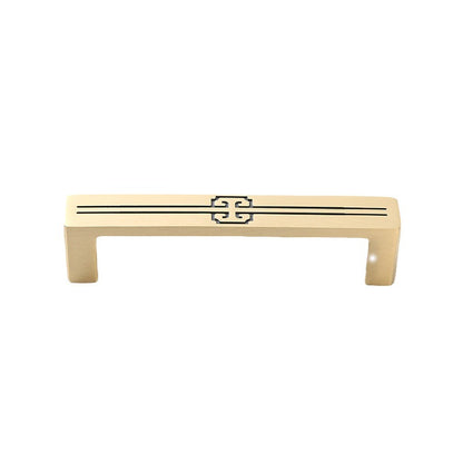 Gold brushed pure brass handle