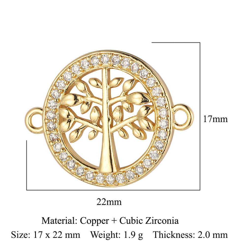 Ballerina Butterfly Tree of Life Copper Zircon Accessories