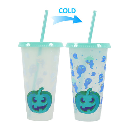 710Ml temperature-sensitive plastic color-changing cup