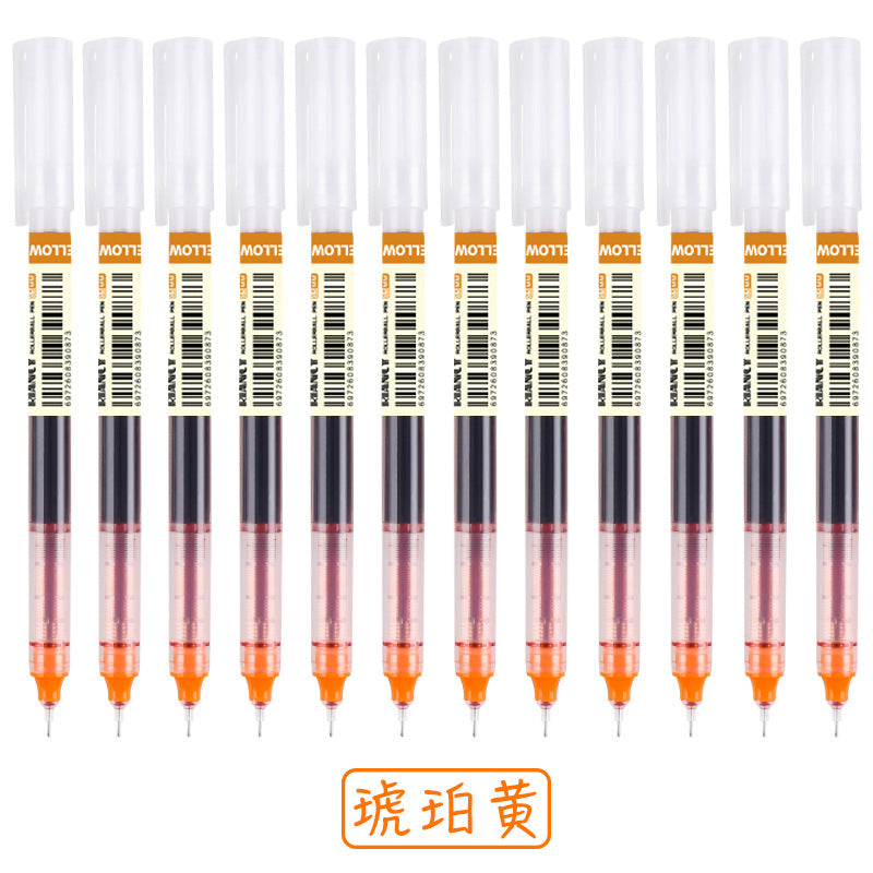 Color neutral straight liquid ballpoint pen