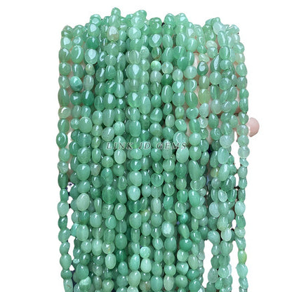 6-8Mm natural green Dongling irregular conformal beads loose beads