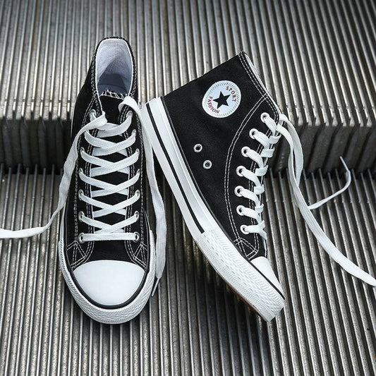 Men's high top canvas shoes ulzzang retro sneakers