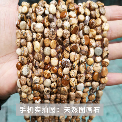 Crystal gravel conformal loose beads