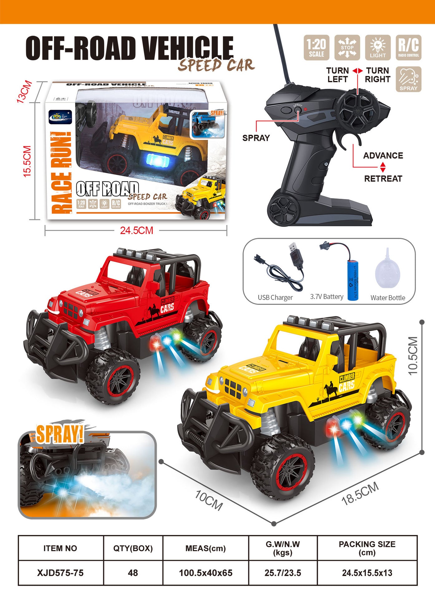 1:20 Scale Remote Control Car for Children: Two-Channel Remote Control Sports Car, Four-Channel Wireless Electric Toy Car