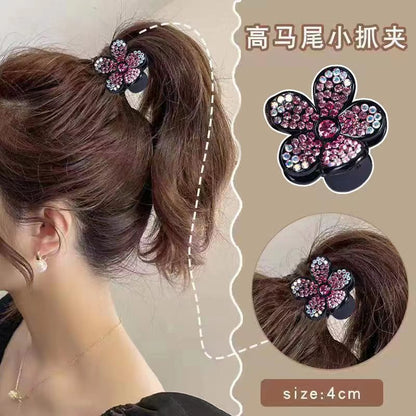 Rhinestone high ponytail fixed god hairpin small