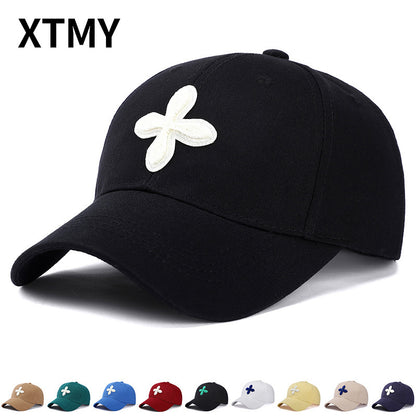 All-Season Embroidered Textured Sun Protection Baseball Cap