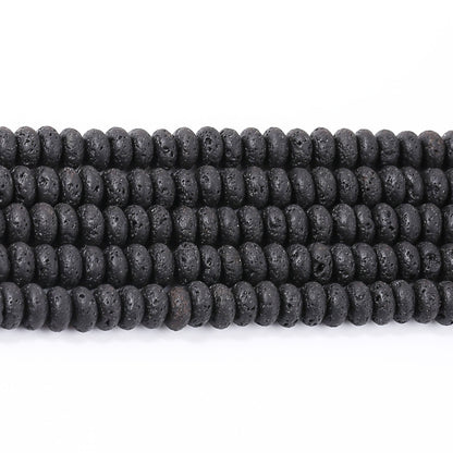 3 * 6Mm volcanic stone abacus beads loose beads