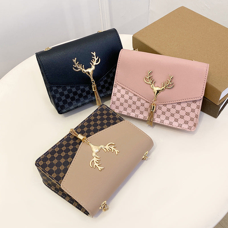 Korean version of fashion diamond chain bag