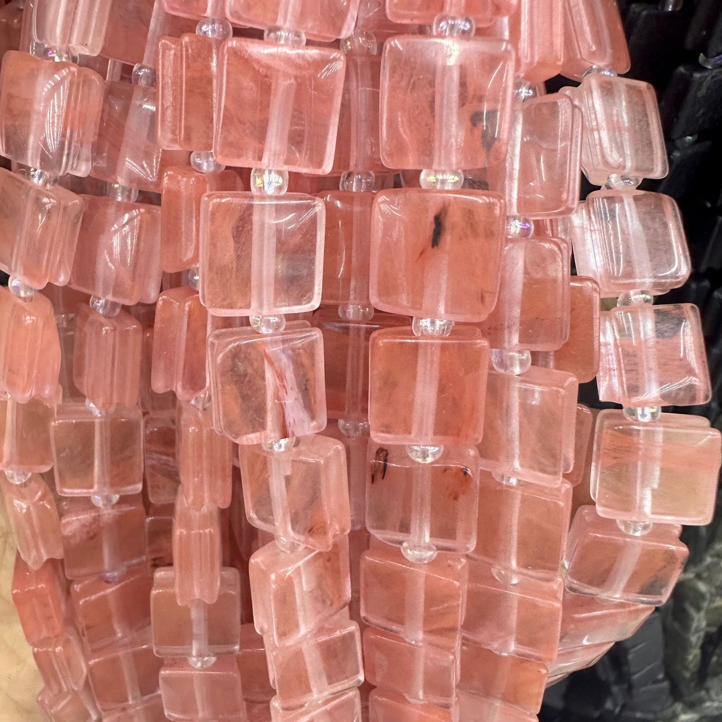 Crystal square shaped beads loose beads