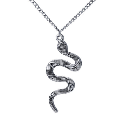 Alloy Snake Pendant Necklace Clavicle Chain