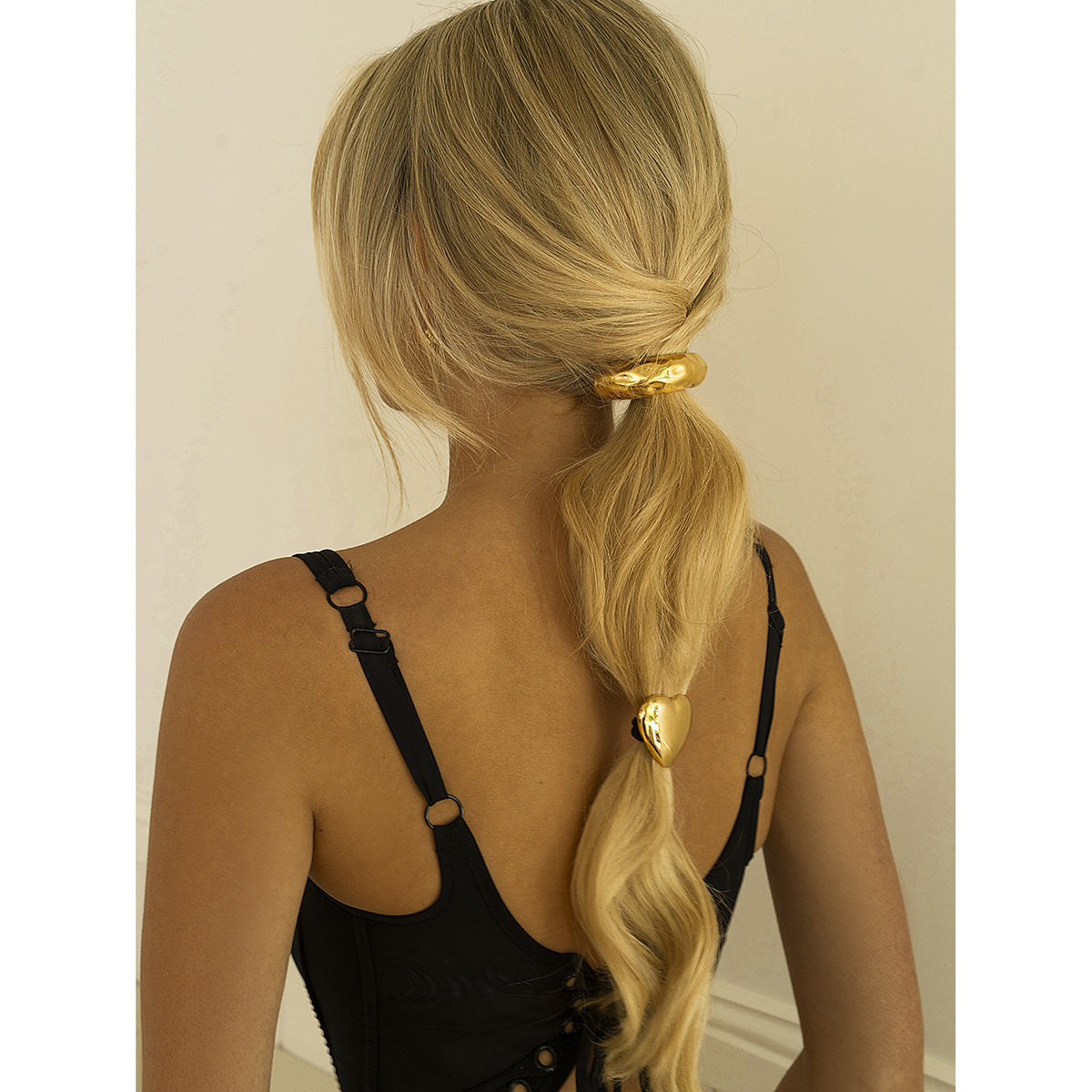 Stainless steel hair band ponytail hair rope