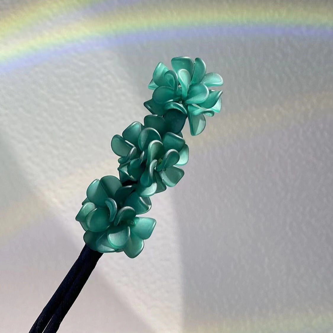 Hydrangea flower disc hair stick acrylic hair accessories