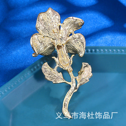 Retro flower brooch temperament