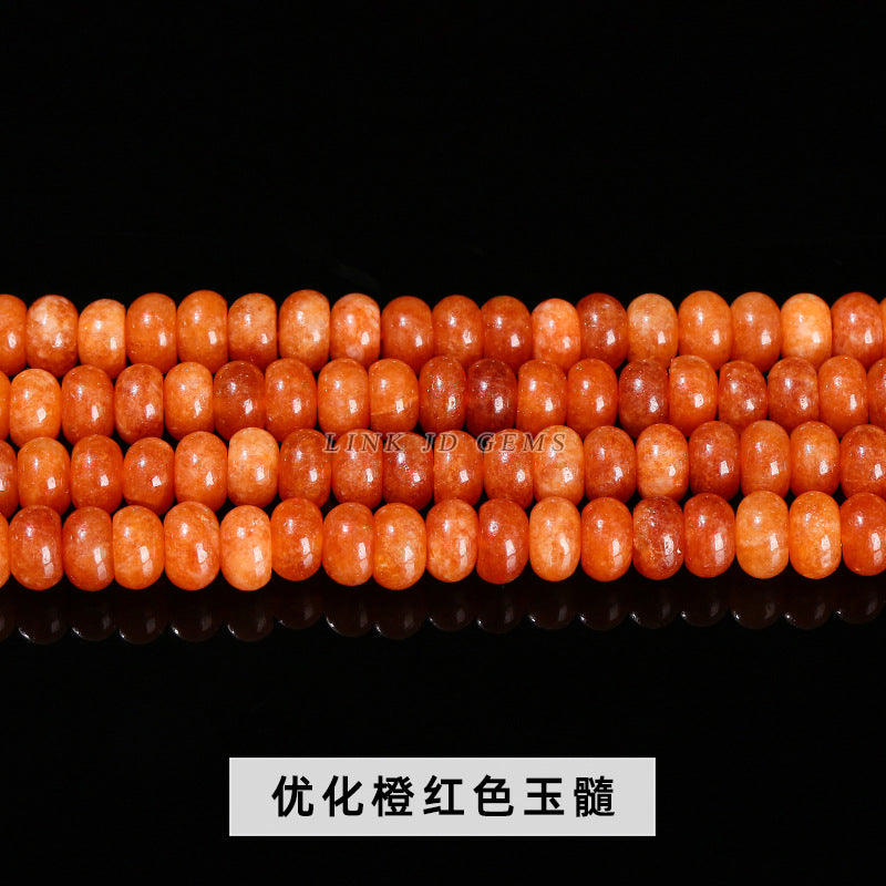 8 * 4Mm natural stone chalcedony abacus beads loose beads