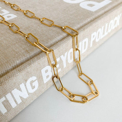 Hip Hop Paperclip Chain Necklace