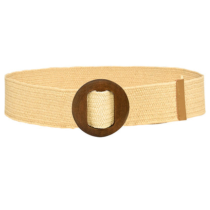 Women's canvas elastic belt