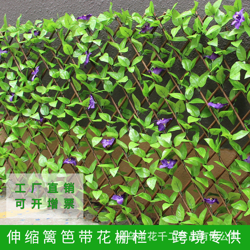 Outdoor decorative fence artificial fence wholesale