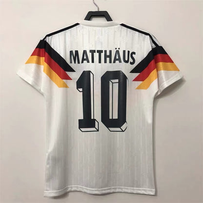 Camiseta retro clásica de Alemania 90/94 Local 18 Klinsmann 10 Matth?us