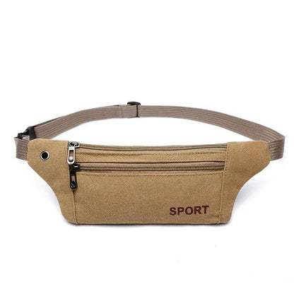 Men's waist bags wholesale canvas phone bags