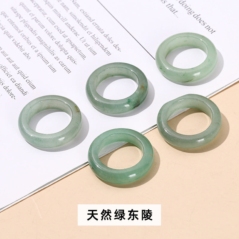 Natural Dongling jade ring ring