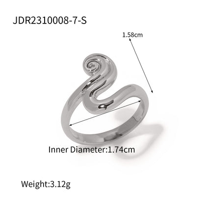 Threaded ring open ring