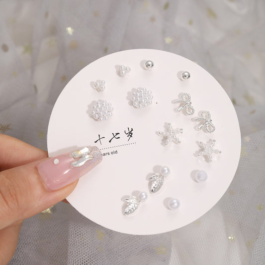 Snowflake Temperament Earring Set