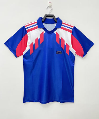 Camiseta retro de manga corta de Zidane Henry de Mbappé de Francia 82-06 