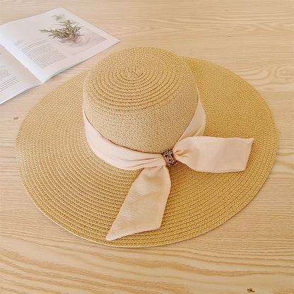 Wide Brim Straw Summer Korean Trendy Foldable Beach Sun UV Women Hat