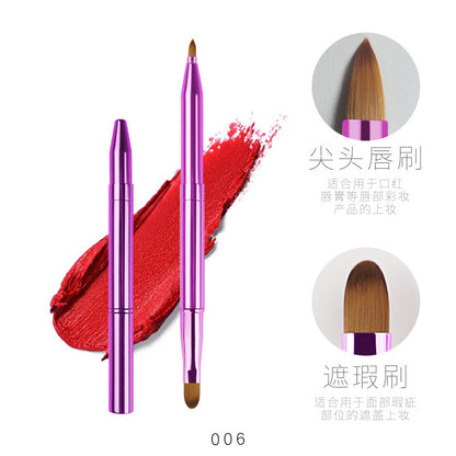 Colorful Retractable Dual-Head Lip Brush