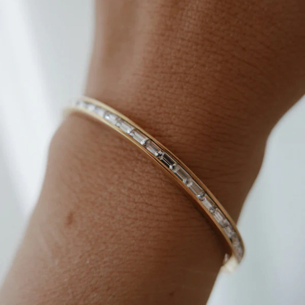 Square Zirconia Bracelet