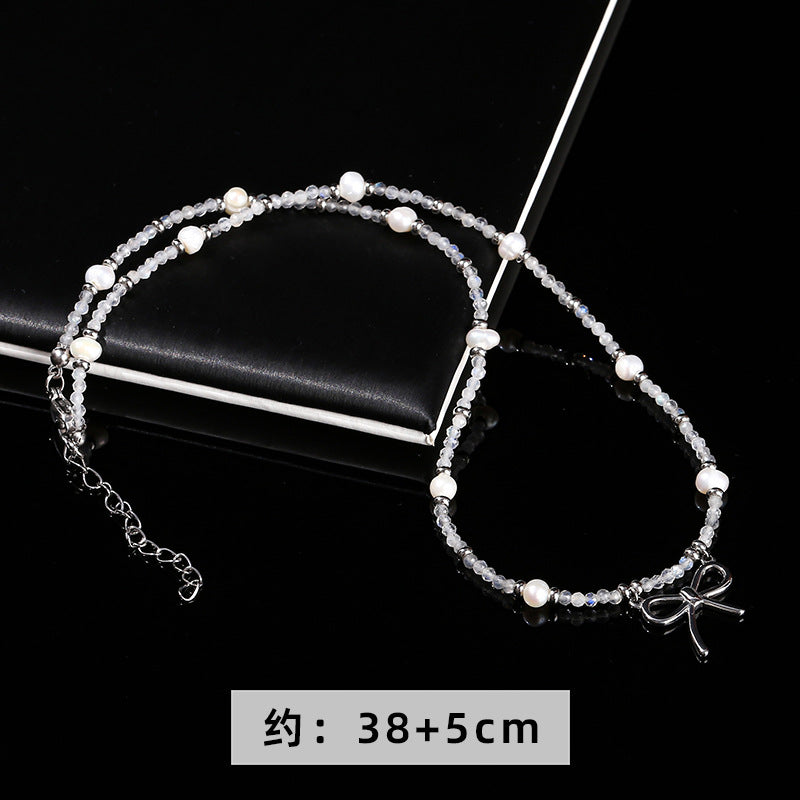 Slice Natural Gray Moonlight Baroque Pearl Necklace