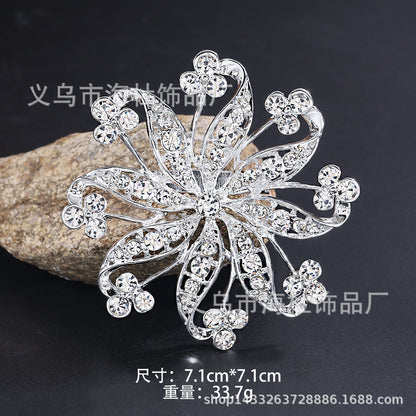 Alloy Rhinestone Brooch Pin fashion