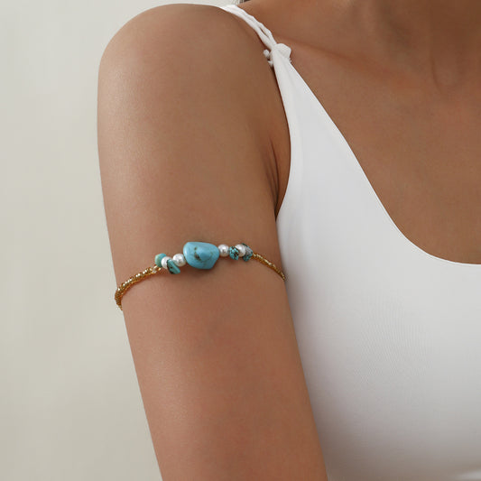 Beach Resort Turquoise Stretch Wall Bracelet