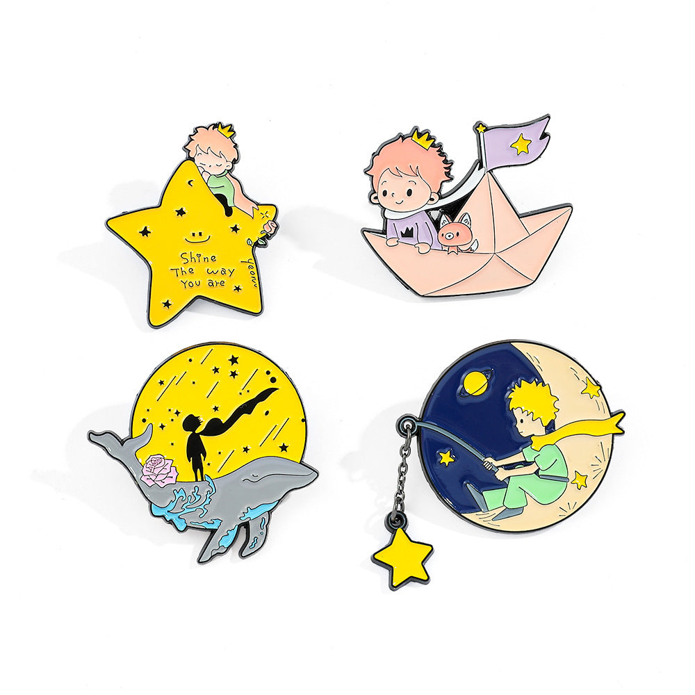 Cartoon Little Prince Metal Pin