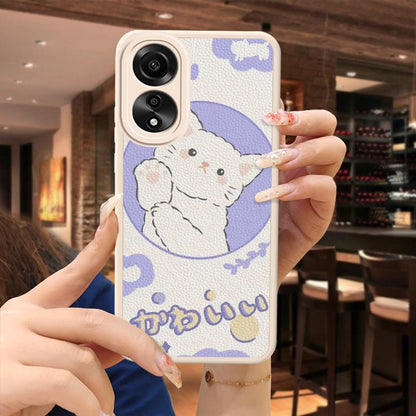 OPPO A78 New Solid Color Anime Soft Case Quirky Minimalist