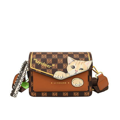 Retro printed women's bag