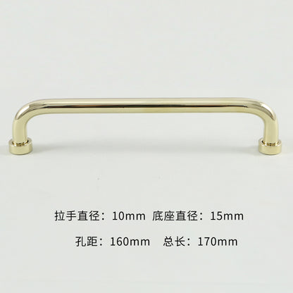 Cabinet door brass long handle