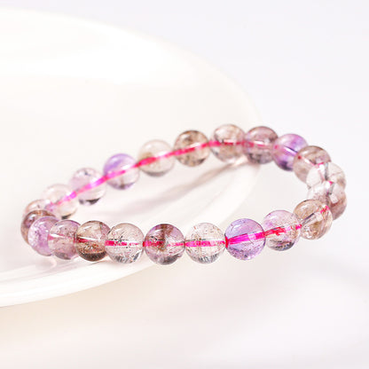 5A Natural Ice Transparent Super Seven Crystal Bracelet