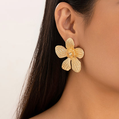 Water drop flower sun niche stud earrings wholesale