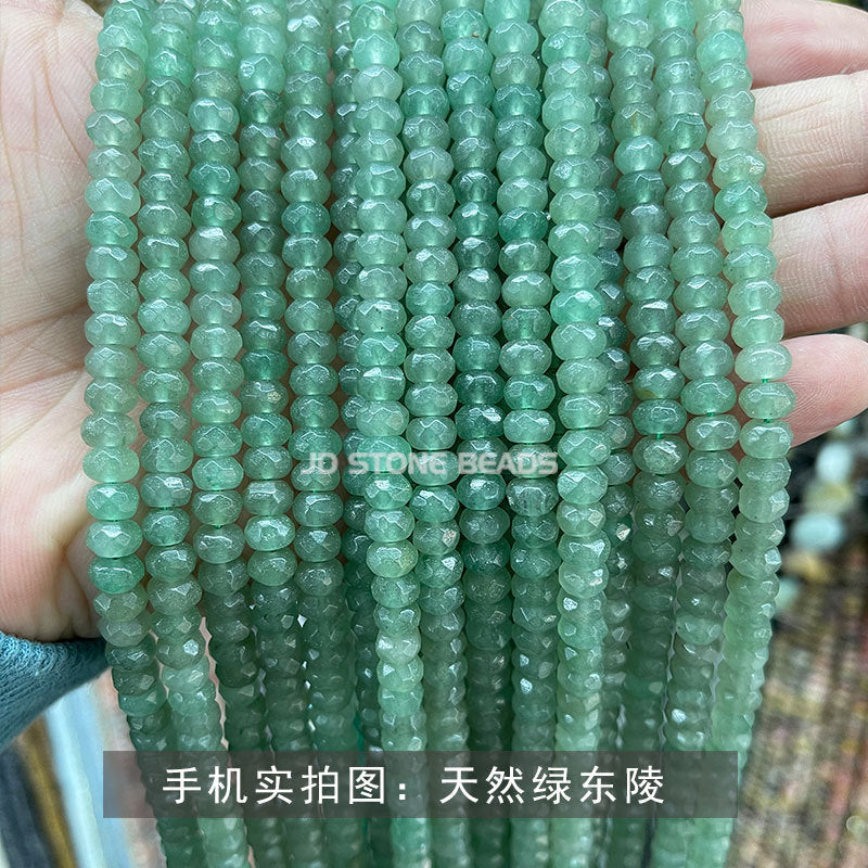 4 * 6Mm natural jade cut abacus beads