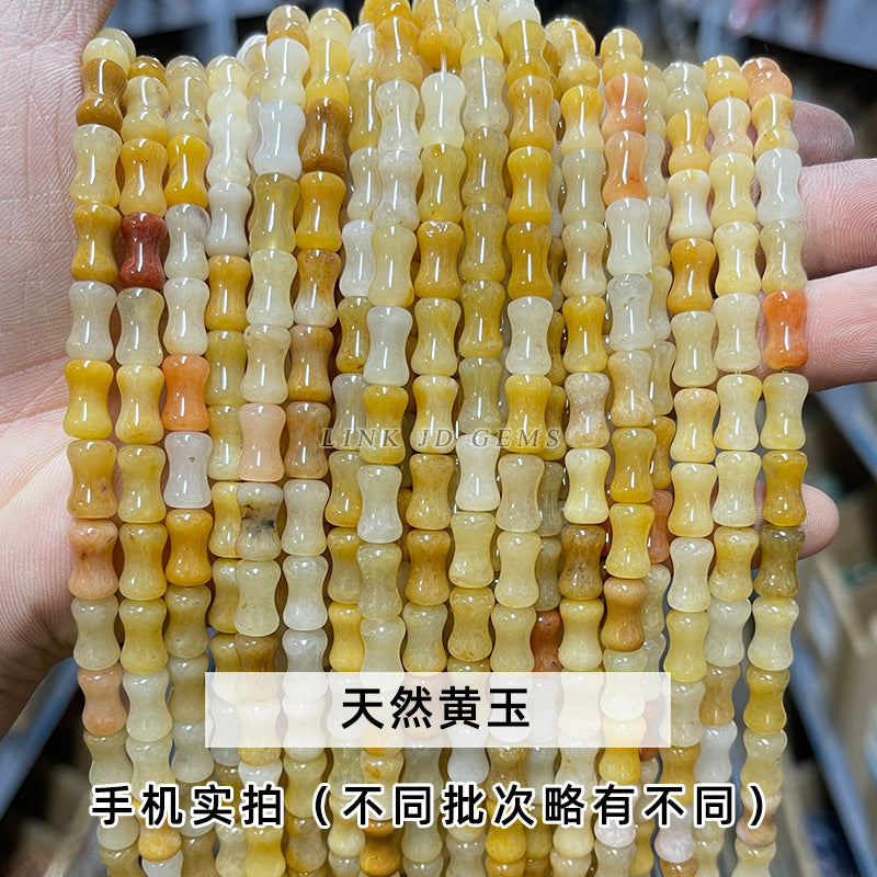 5X12mm Southern Yuzhu Festival Pipe Beads Loose Beads Separator Beads