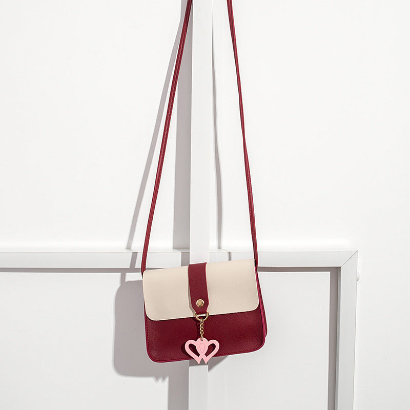 Heart Charm Crossbody Bag