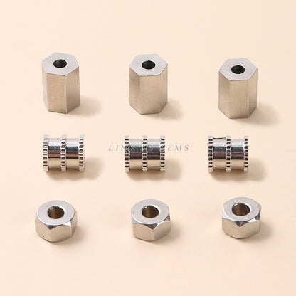 Stainless steel bead spacer tube bead round bead accessories