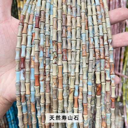 5X12mm Southern Yuzhu Festival Pipe Beads Loose Beads Separator Beads